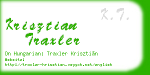 krisztian traxler business card